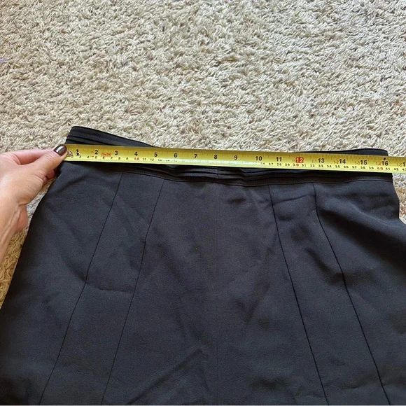 Orsay Skirt Womens Black Fluted Hem Flare Flutter Fit Flare Size Large - Picture 3 of 5
